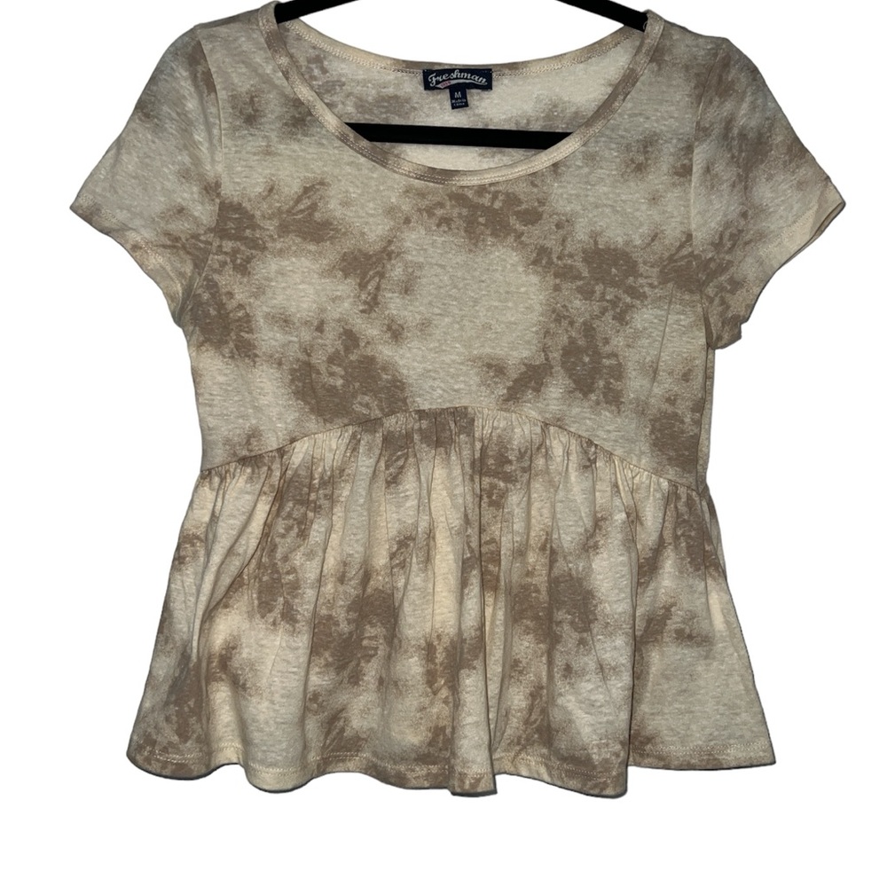 Freshman 1996 size M casual Tee •type dye •peplum •sun bed waist